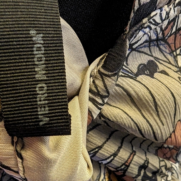 Vero Moda Brown and grey abstract Peacock polyester chiffon dress - Picture 7 of 8